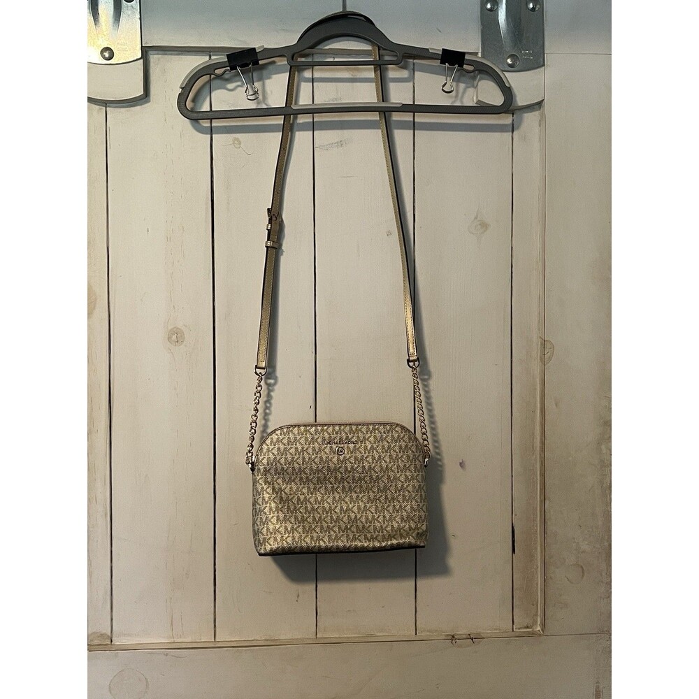 Michael Kors Women Large Dome Cindy Logo Dome Crossbody Bag NWT